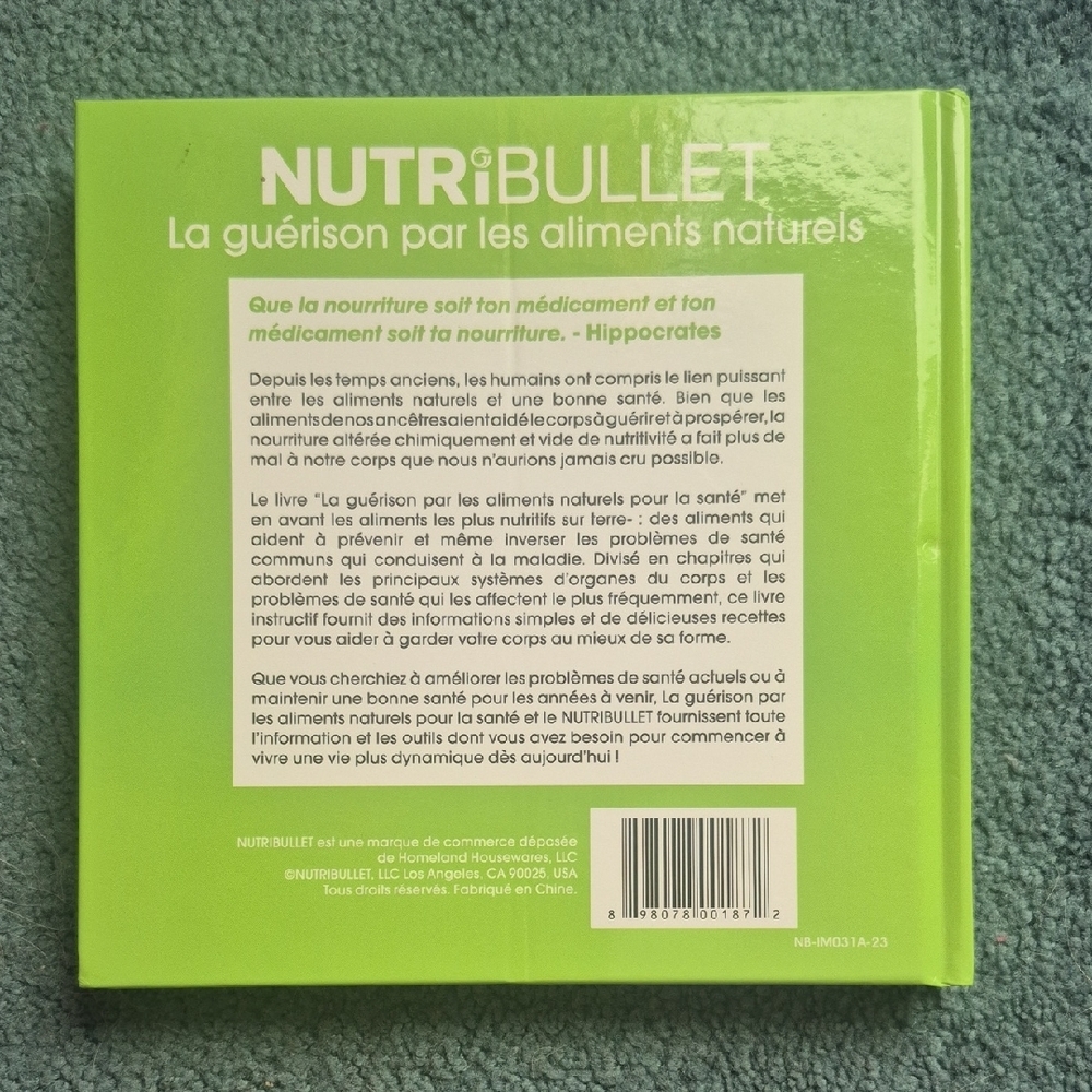 Nutribullet Natural Healing Book in French - Picture 3 of 17